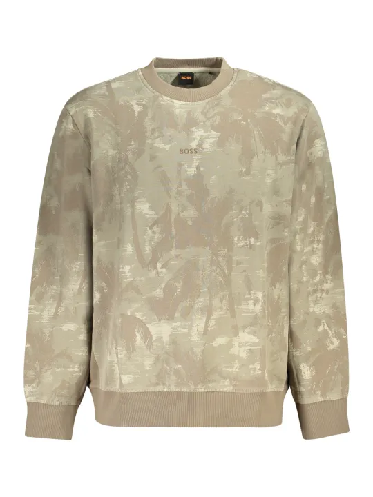 "Boss Sweatshirts im Sale | BOSS Herren-Sweatshirt ohne Reißverschluss, Braun online kaufen"|Planet-Deluxe