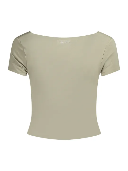 "GUESS JEANS Startseite im Sale | GUESS JEANS KURZARM-T-SHIRT DAMEN GRÜN online kaufen"|Planet-Deluxe