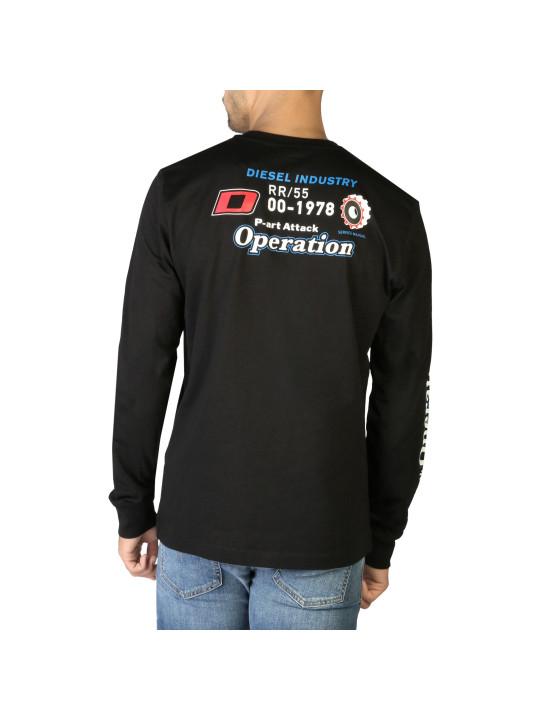 Schwarzes Diesel T-Shirt mit Aufdruck