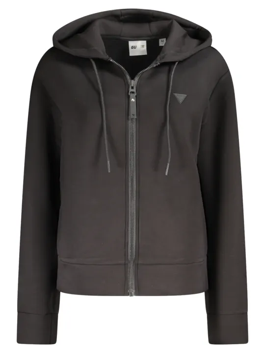 "GUESS JEANS Startseite im Sale | GUESS JEANS DAMEN-SWEATSHIRT MIT ZIP-UP SCHWARZ online kaufen"|Planet-Deluxe