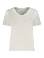 "Pepe Jeans T-Shirts im Sale | Pepe Jeans Nachhaltiges V-Neck Druck T-Shirt aus Baumwolle online kaufen"|Planet-Deluxe