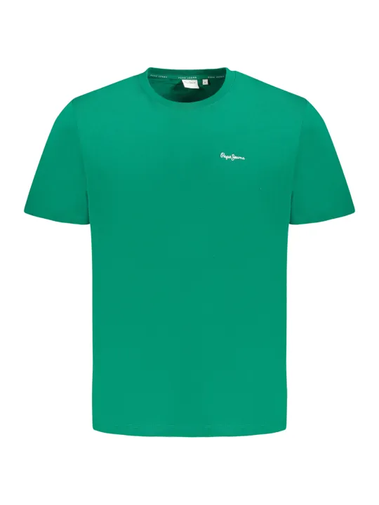 "Pepe Jeans T-Shirts im Sale | Pepe Jeans T-Shirt Bio-Baumwolle Rundhals Kurzarm Logo Stickerei online kaufen"|Planet-Deluxe