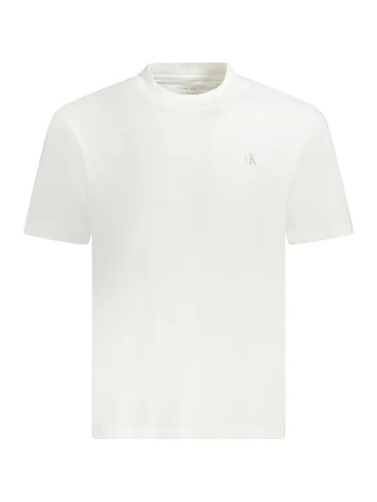 "Calvin Klein T-Shirts im Sale | Kurzarm TShirt Rundhals Logo 95 Prozent Recyclingbaumwolle Calvin Klein online kaufen"|Planet-Deluxe