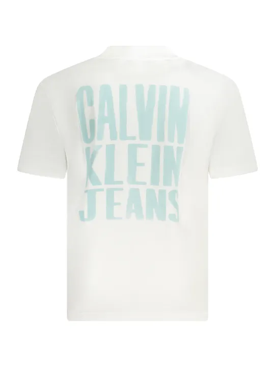 "Calvin Klein T-Shirts im Sale | Kurzarm TShirt Rundhals Logo 95 Prozent Recyclingbaumwolle Calvin Klein online kaufen"|Planet-Deluxe