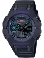 Schwarze Casio Digitaluhr mit Akzenten