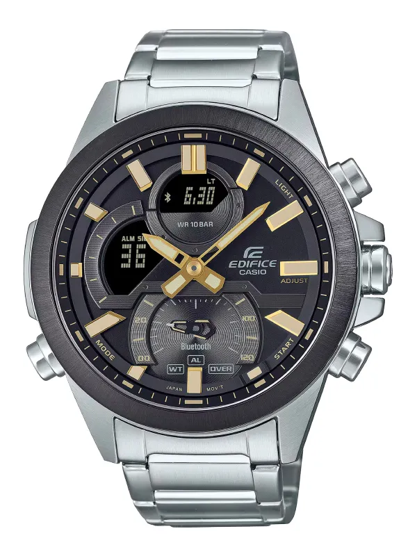 Graue Casio Digitaluhr mit Stahlarmband Graue Casio Digitaluhr mit Stahlarmband