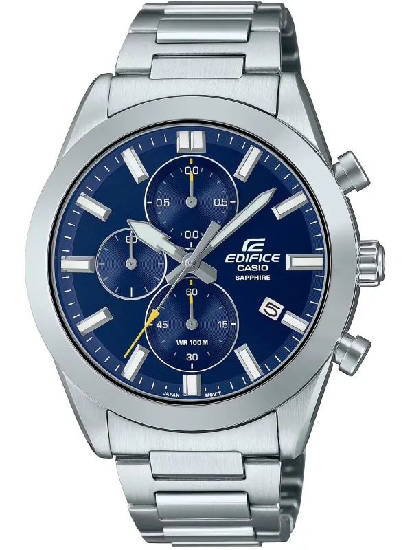 Graue Casio Edifice Herrenuhr aus Stahl Graue Casio Edifice Herrenuhr aus Stahl