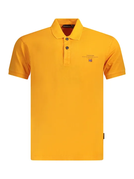 "Napapijri Poloshirts im Sale | Kurzarm-Poloshirt Normale Passform 2 Knöpfe Druck Stickerei Logo online kaufen"|Planet-Deluxe