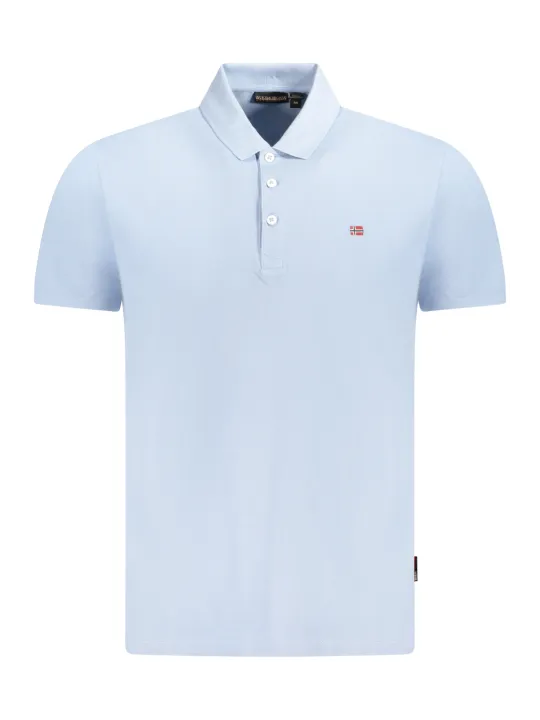"Napapijri Poloshirts im Sale | Kurzarm Poloshirt mit Sticklogo und 3 Knöpfen online kaufen"|Planet-Deluxe