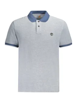 "Timberland Kontrast Polo: Stilvolles Poloshirt mit Logo"