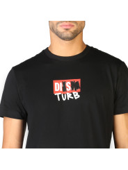 Schwarzes T-Shirt mit Grafikdruck