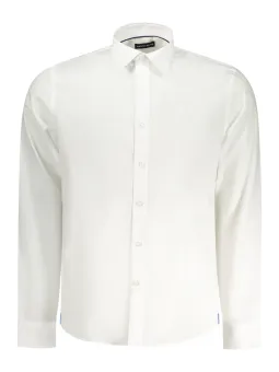 "Italienisches Langarmhemd mit Logo & Knopfmanschetten"