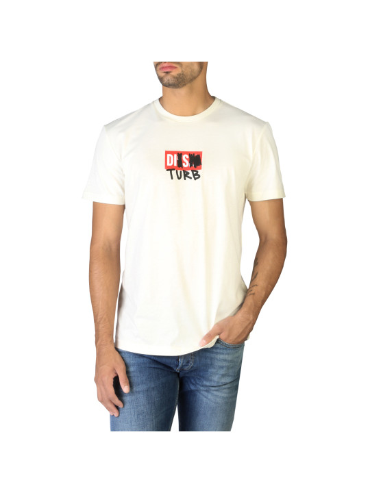 Weißes Diesel T-Shirt mit Logo