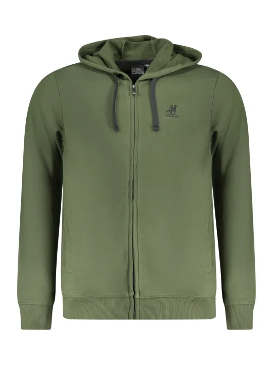 "U.S. GRAND POLO Startseite im Sale | US GRAND POLO HERREN-SWEATSHIRT MIT ZIP GRÜN online kaufen"|Planet-Deluxe