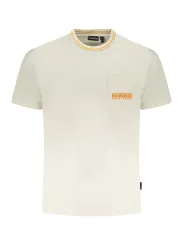 "Napapijri T-Shirts im Sale | Bio Baumwolle TShirt mit Tasche und Kontrastdetails online kaufen"|Planet-Deluxe