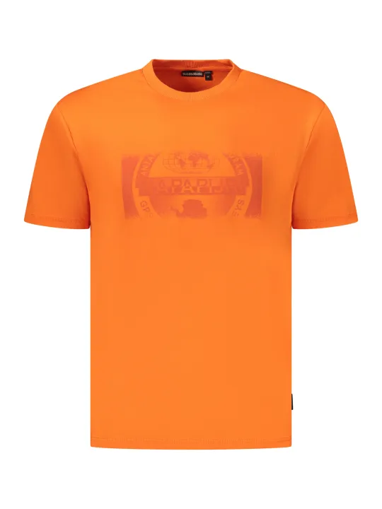 "Napapijri T-Shirts im Sale | Bio-Baumwolle Kurzarmshirt mit Logo-Print von Napapijri online kaufen"|Planet-Deluxe