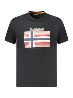 Bio Baumwolle T-Shirt Kurzarm Rundhals von Napapijri