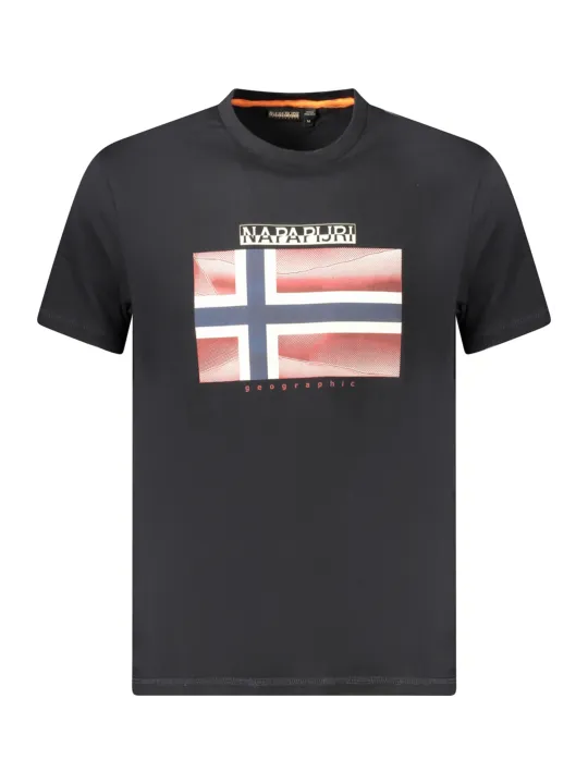 "Napapijri T-Shirts im Sale | Bio Baumwolle TShirt Kurzarm Locker Rundhals Logo Napapijri online kaufen"|Planet-Deluxe
