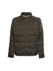 Beige Herren Kurz Pufferjacke Reißverschluss