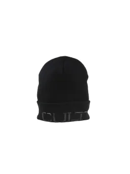 Schwarze Strickmütze mit CULT-Logo