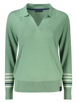 "North Sails Langarmshirt: V-Ausschnitt & Kontrastdetails"