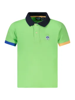 "North Sails Jungen-Poloshirt mit Kontrastdetails, Kurzarm"