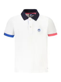 "North Sails Jungen-Poloshirt: Logo & Kontrastdetails"
