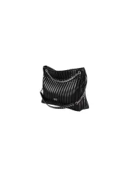 Schwarze Leder Schultertasche von Cult