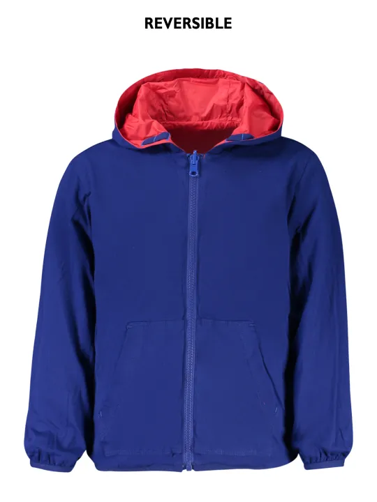 "North Sails Jacken im Sale | "North Sails Wendbare Langarmjacke mit Kapuze in Rot/Blau, 4 Taschen & Logo-Print für Jungen" online kaufen"|Planet-Deluxe