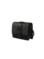 Schwarze Ledertasche schlankes elegantes Design