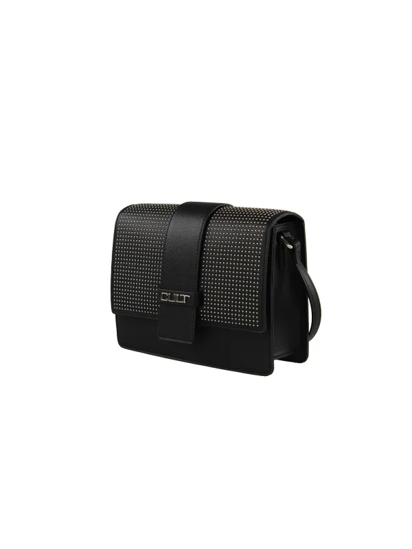 Schwarze Ledertasche schlankes elegantes Design Schwarze Ledertasche schlankes elegantes Design