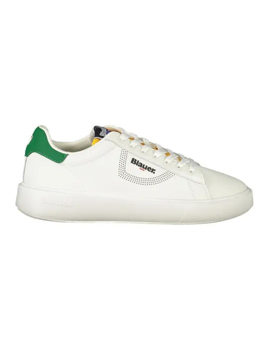 "Blauer Sneakers im Sale | Grüne Sportschuhe mit Print und Logo von Blauer online kaufen"|Planet-Deluxe