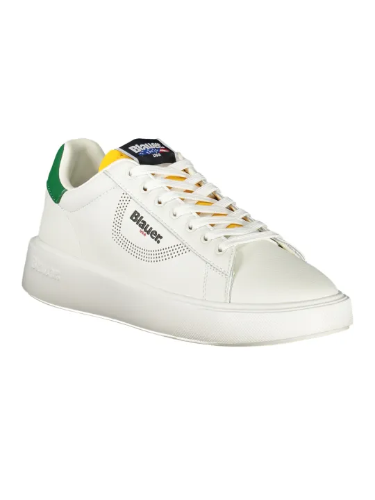 "Blauer Sneakers im Sale | Grüne Sportschuhe mit Print und Logo von Blauer online kaufen"|Planet-Deluxe