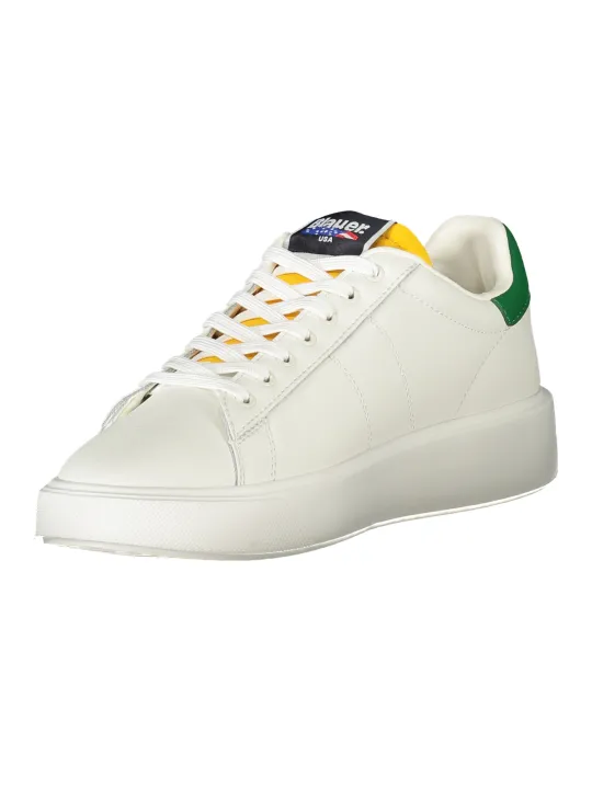 "Blauer Sneakers im Sale | Grüne Sportschuhe mit Print und Logo von Blauer online kaufen"|Planet-Deluxe