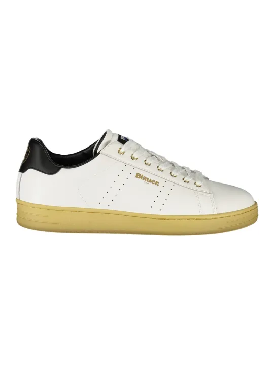 "Blauer Sneakers im Sale | Kontrast-Sneaker mit Print und herausnehmbarem Fußbett online kaufen"|Planet-Deluxe