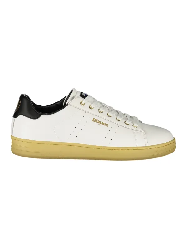 "Blauer Sneakers im Sale | Kontrast-Sneaker mit Print und herausnehmbarem Fußbett online kaufen"|Planet-Deluxe