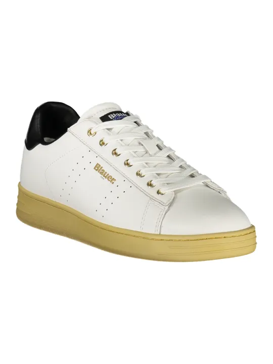 "Blauer Sneakers im Sale | Kontrast-Sneaker mit Print und herausnehmbarem Fußbett online kaufen"|Planet-Deluxe