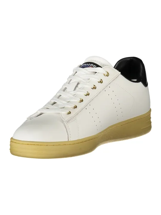 "Blauer Sneakers im Sale | Kontrast-Sneaker mit Print und herausnehmbarem Fußbett online kaufen"|Planet-Deluxe