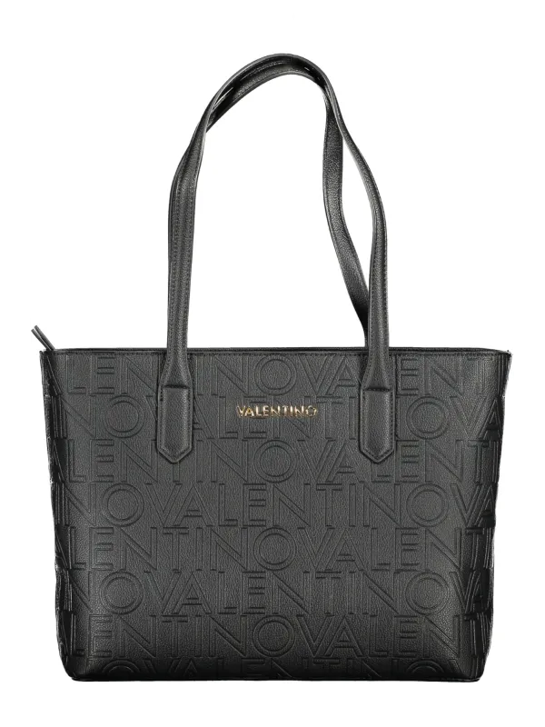 "VALENTINO BAGS Einzelstücke & Seltenheiten im Sale | Valentino Tasche mit Griffen und Reißverschluss Schwarz online kaufen"|Planet-Deluxe