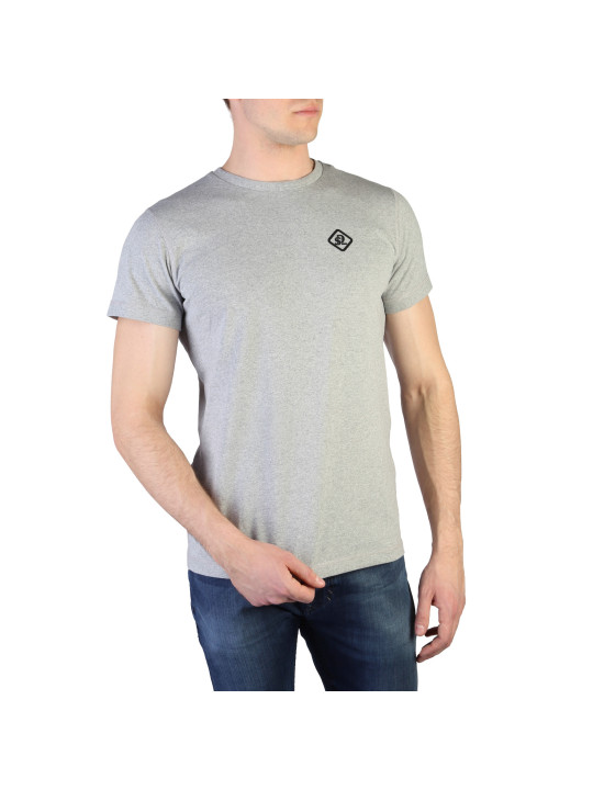 Graues Diesel T-Shirt Kurzärmelig Baumwolle