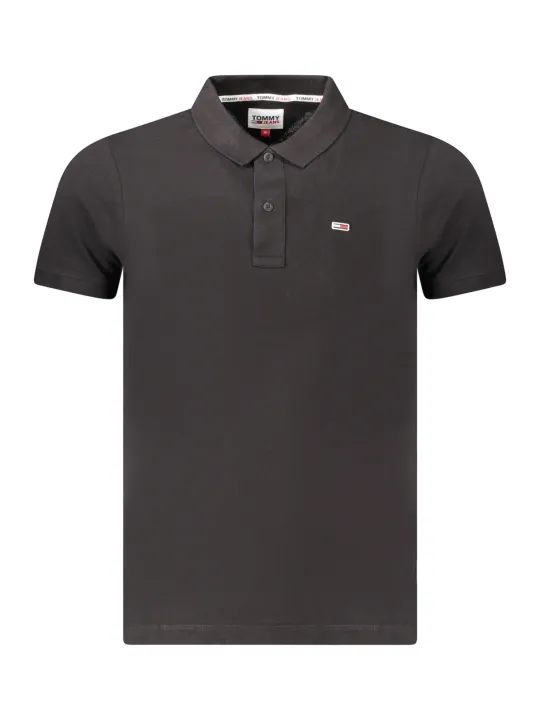 "Tommy Hilfiger Poloshirts im Sale | TOMMY HILFIGER HERREN KURZARM-POLO SCHWARZ online kaufen"|Planet-Deluxe