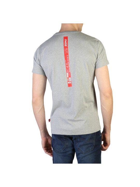 Graues Diesel T-Shirt mit Streifen