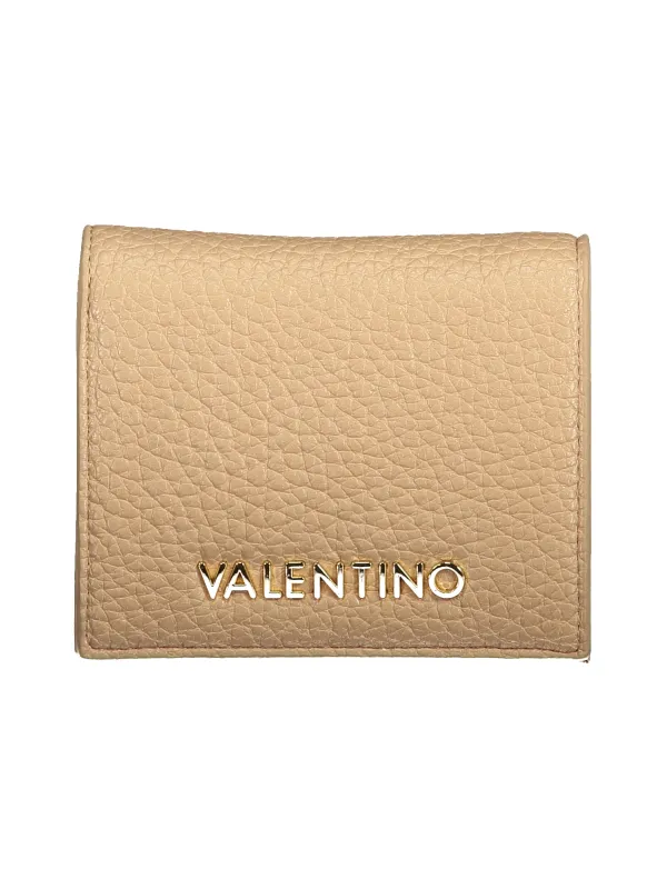 Valentino Recycelt: Beige Geldbörse mit Kartenfächern