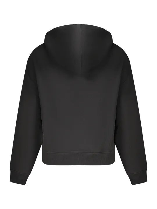 Bio-Baumwolle Hoodie mit Stickerei - Reißverschluss Sweatshirt
