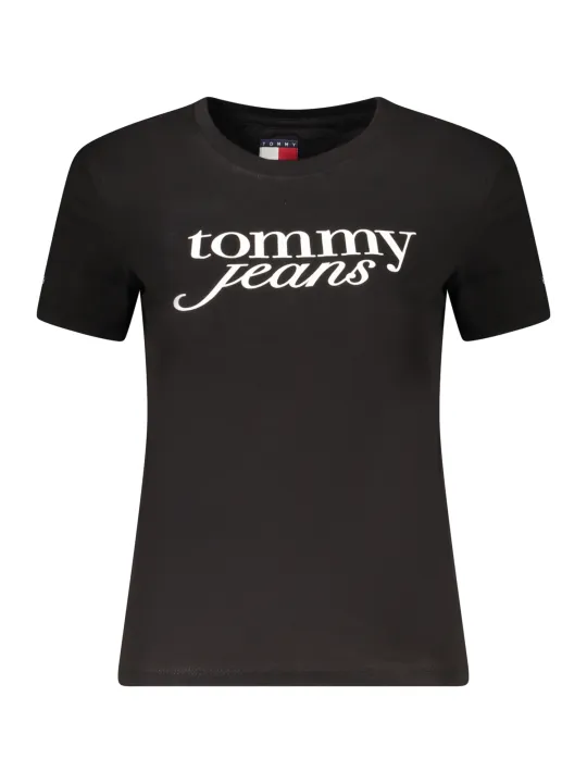 "Tommy Hilfiger Startseite im Sale | TOMMY HILFIGER KURZARM-T-SHIRT DAMEN SCHWARZ online kaufen"|Planet-Deluxe