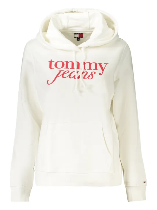"Tommy Hilfiger Sweatshirts im Sale | Tommy Hilfiger Damen Kapuzen-Sweatshirt DW0DW20170_BIYBL – Langarm-Sweatshirt mit Logo-Print, mittlere Tasche, aus 50% regener online kaufen"|Planet-Deluxe
