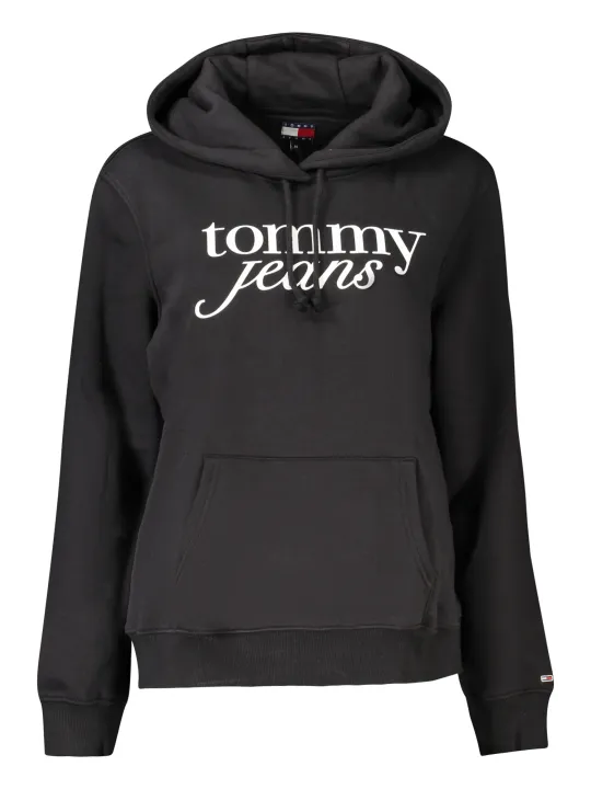 "Tommy Hilfiger Sweatshirts im Sale | Tommy Hilfiger Damen Kapuzenpullover DW0DW20170_NEBDS - Nachhaltiges Sweatshirt mit Logo-Print und Kängurutasche, 50 % Regenera online kaufen"|Planet-Deluxe