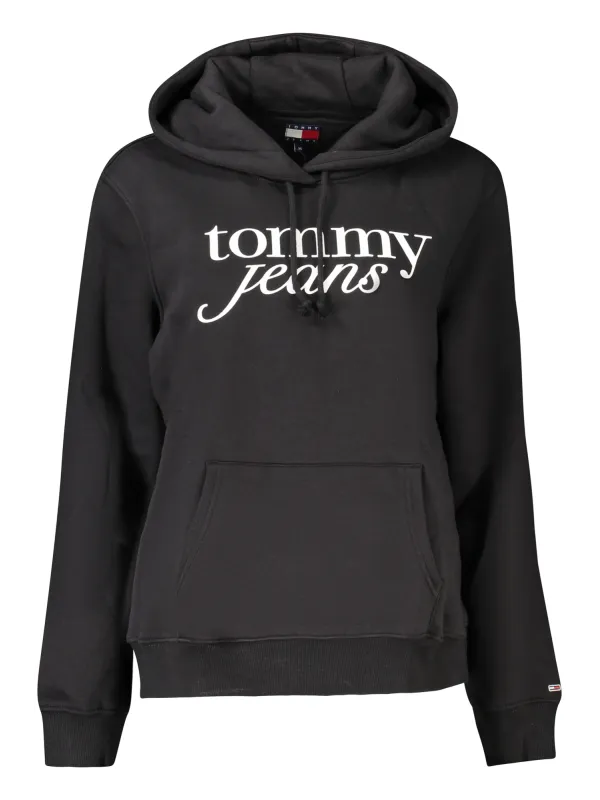 "Tommy Hilfiger Sweatshirts im Sale | Tommy Hilfiger Damen Kapuzenpullover DW0DW20170_NEBDS - Nachhaltiges Sweatshirt mit Logo-Print und Kängurutasche, 50 % Regenera online kaufen"|Planet-Deluxe