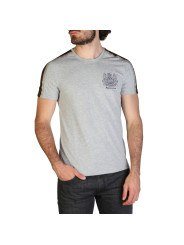 Graues Textur-T-Shirt mit Streifen