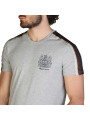 Graues Aquascutum T-Shirt mit Streifen